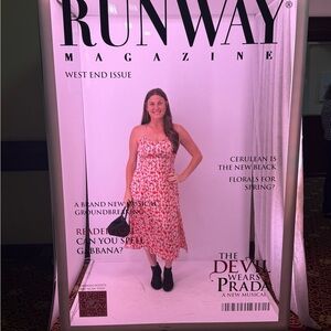 Adore Me Floral Red and Pink Dress Size M